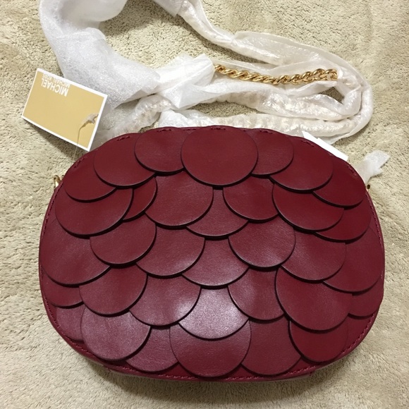 SALE 🌹MICHAEL KORS SEQUINS GINNY MEDIUM MESSENGER - Picture 4 of 8